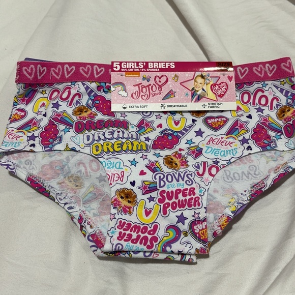 Nichelodeon JoJo Siwa 7/8 nightgown underwear slip on slippers bundle nwt - Picture 9 of 16